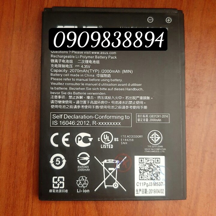 Pin asus zenfone go 5.0 z00vd zc500tg zb45kg ze500tg