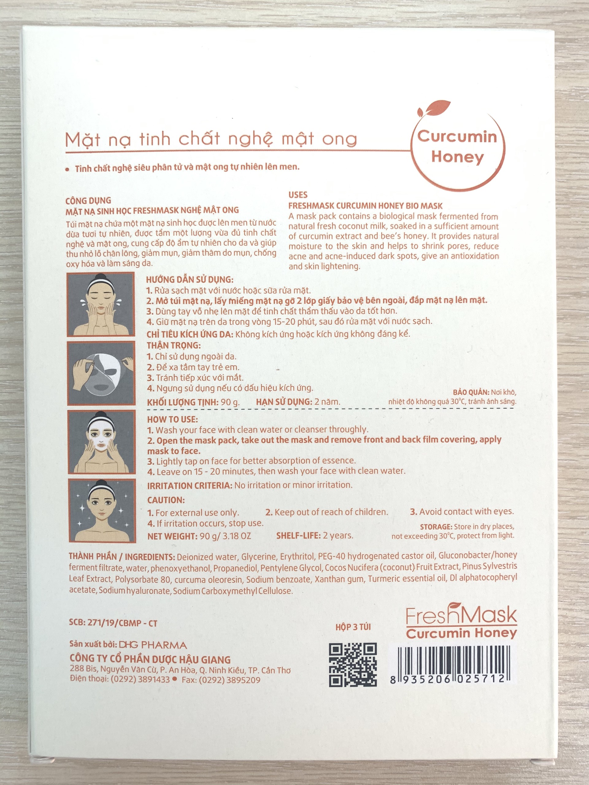 [HCM]Mặt Nạ Sinh Học Fresh Mask - Tinh Chất Nghệ Mật Ong