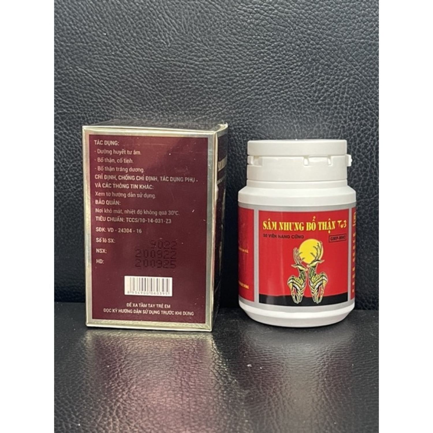 Sâm Nhung Bổ Thận Tw3 - Hộp 30 viên