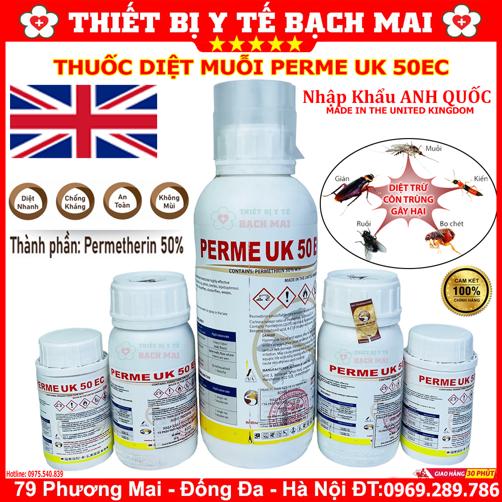 Thuốc Diệt Muỗi Perme UK 50EC 100ml Anh Quốc