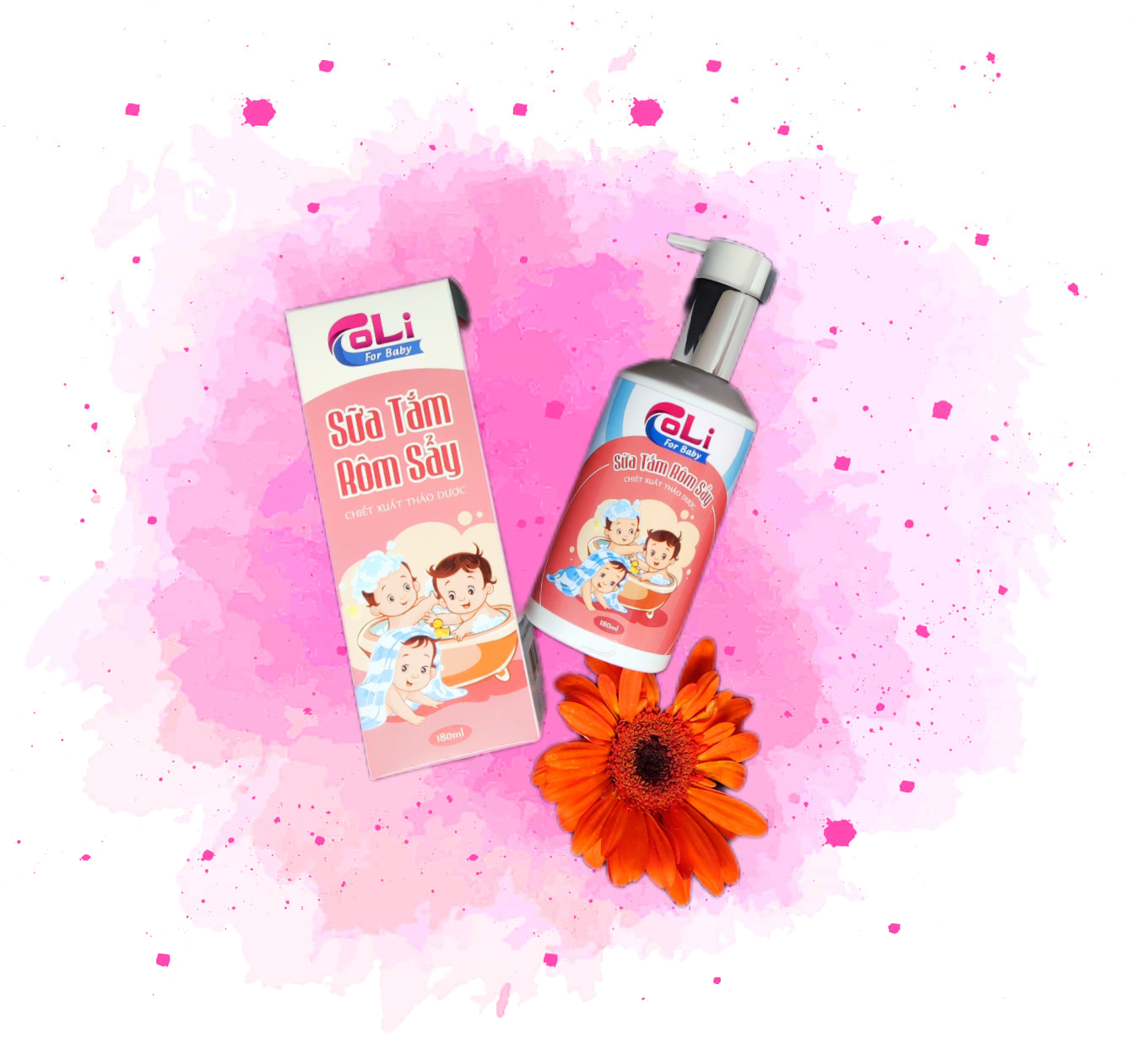 Sữa Tắm Rôm Sẩy CoIi For Baby 180ml
