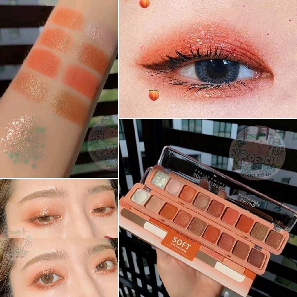 [HCM]Phấn mắt Kiss Beauty Soft Eye 9 ô