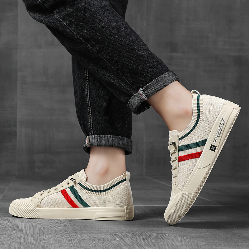 Giày Sneaker Nam Giày Vải Co Dãn Phong Cách 2023