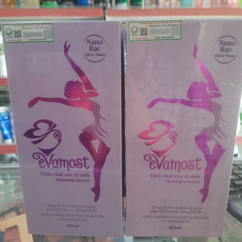 Dung dịch vệ sinh evamost 120ml.