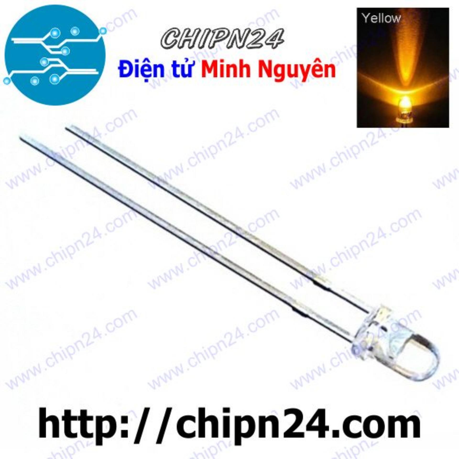 Led 3mm trong màu vàng