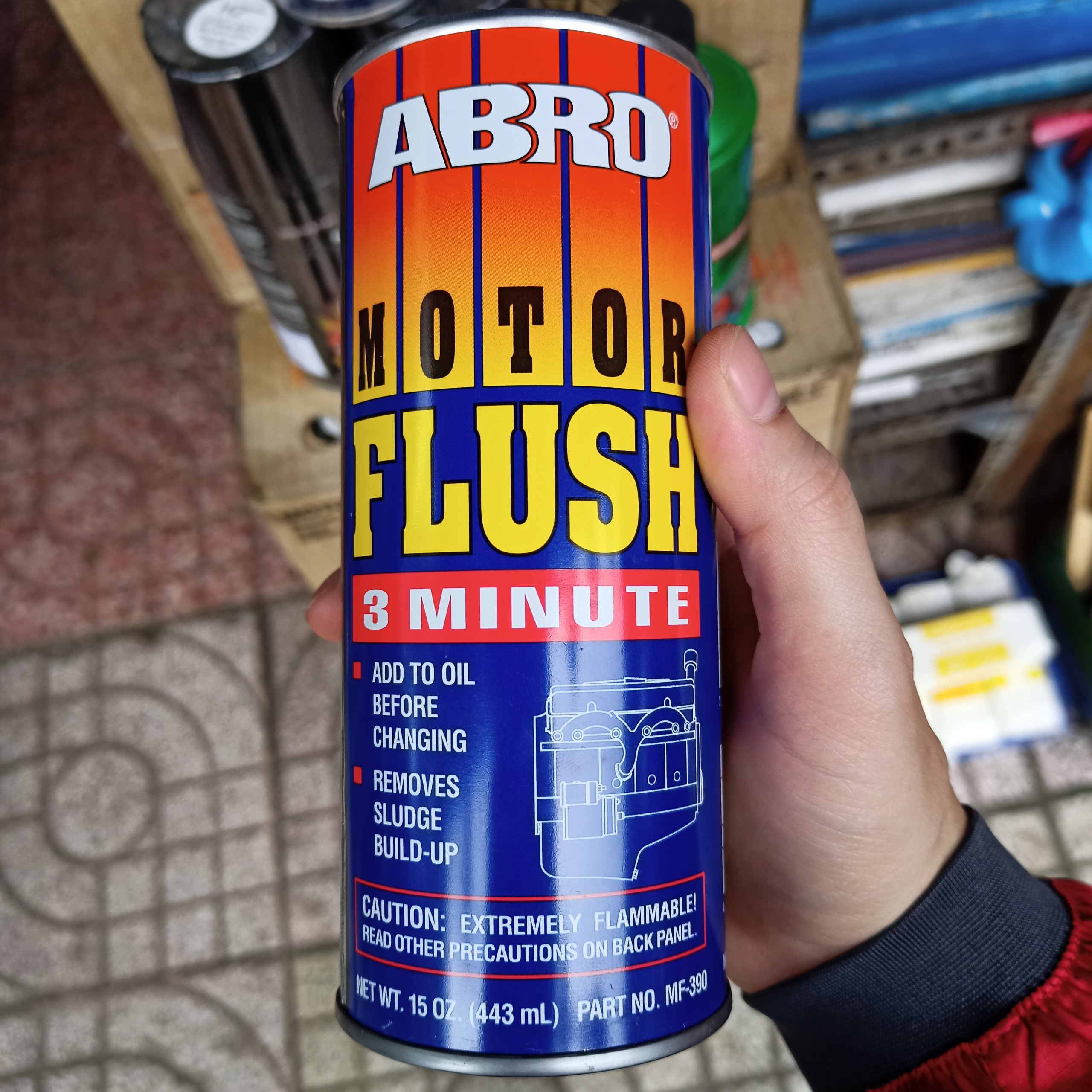 Súc rửa động cơ ABRO MOTOR Flush 443ml