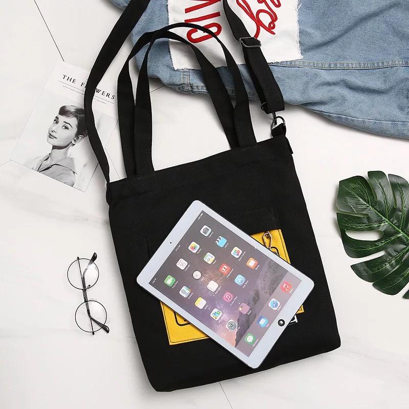 Túi tote canvas đeo vai, đeo chéo thời trang Hàn Quốc -TT16 - RESECTION- The Hills