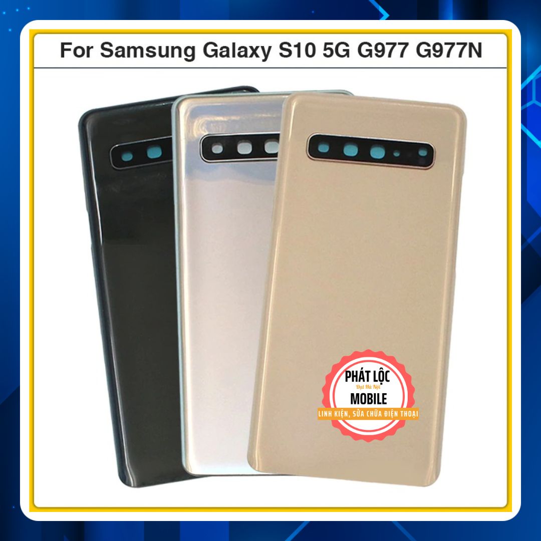 Nắp lưng Samsung Galaxy S10 5G ZIN chính hãng Samsung sản xuất. Tặng kèm keo dán