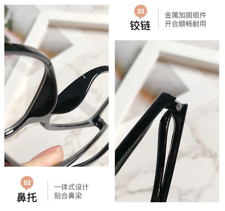 MẮT KÍNH GIẢ CẬN GỌNG FORM TRÒN 2 CHẤM D49