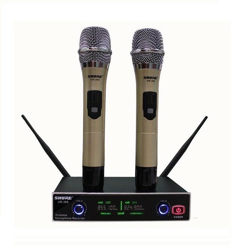 Micro không dây karaoke UR368 Cực Hay Led 7 Màu