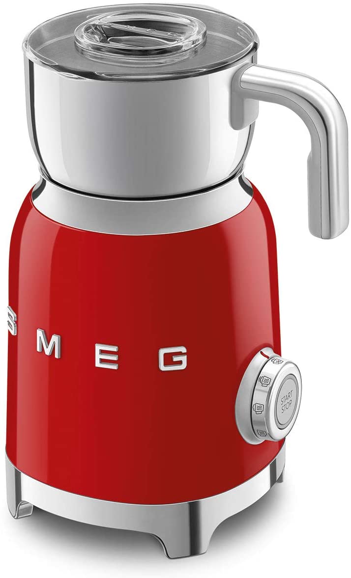 MÁY TẠO BỌT SỮA TỰ ĐỘNG SMEG MFF01, MÀU ĐỎ