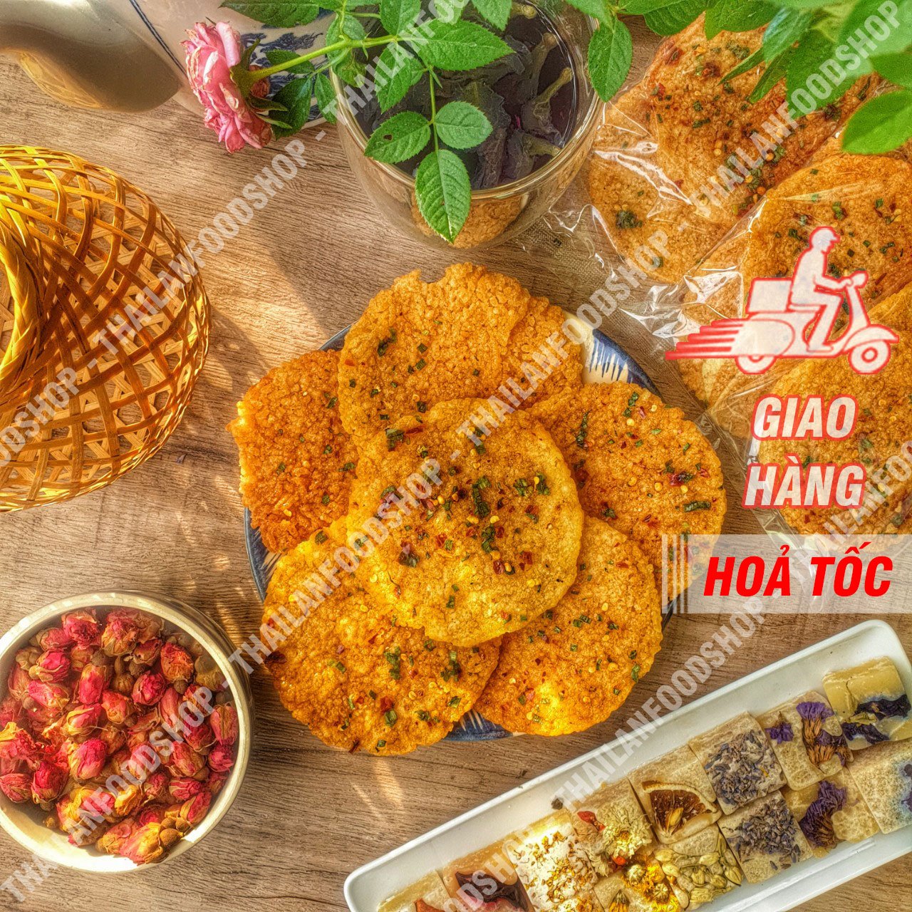 Cơm Cháy Mắm Hành - 1 Gói 3 Miếng