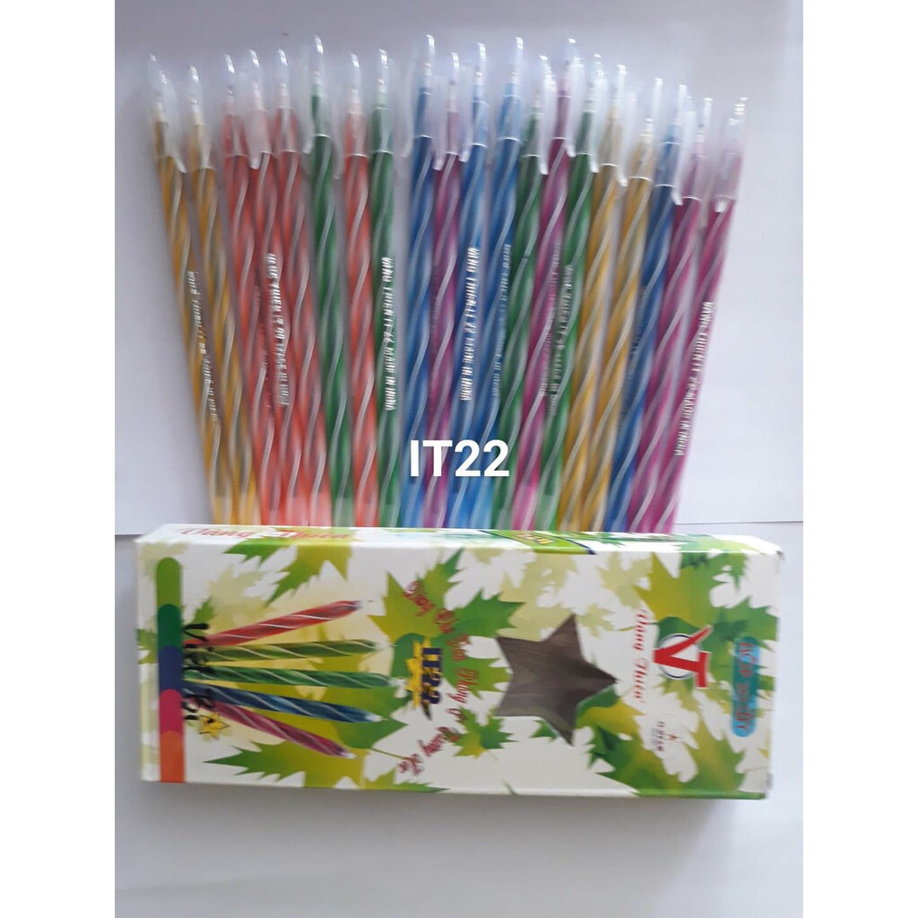 [GIÁ SỈ 27k/Hộp] Sỉ 5 Hộp bút nến ấn độ cao cấp- Mực Xanh - Siêu dễ thương