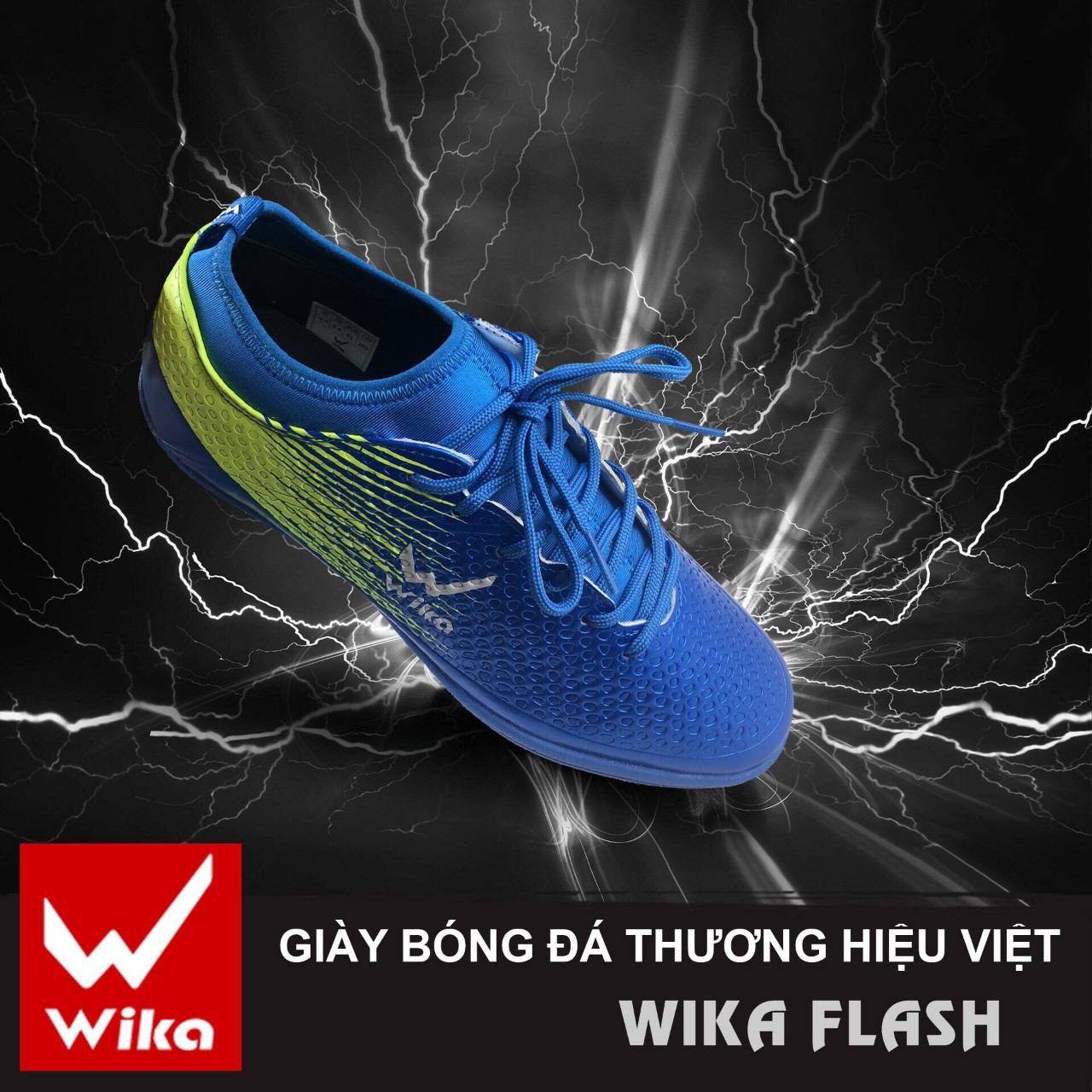 Giày đá bóng wika Flash full box chĩnh hãng (size 33-43)