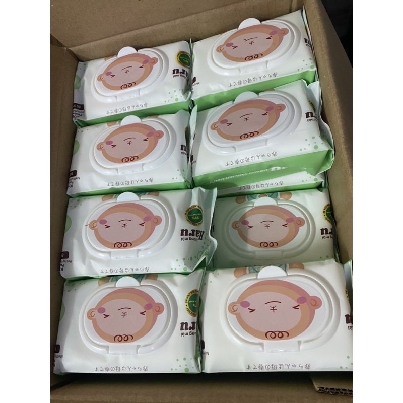 COMBO 10 BỊCH Khăn ướt/Giấy ướt không mùi Bobo (1 bịch 100 tờ rút)