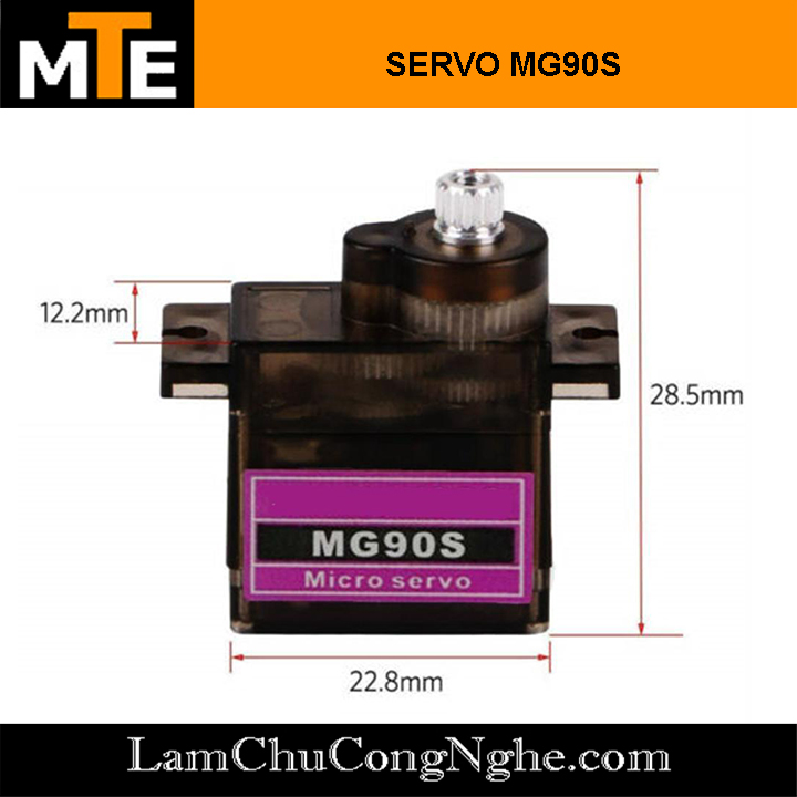 Động Cơ RC Servo MG90S ( Bánh răng kim loại)