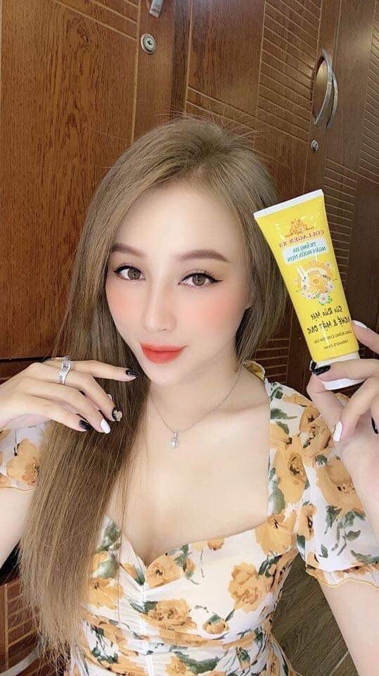 Sữa rửa mặt nghệ và mật ong COLLAGEN x3