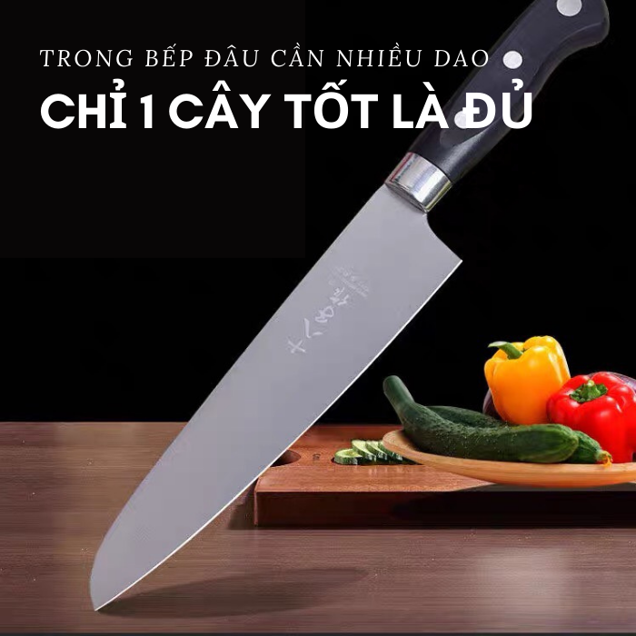 Dao Nhật Masamoto siêu sắc đa năng Santoku165 MK101