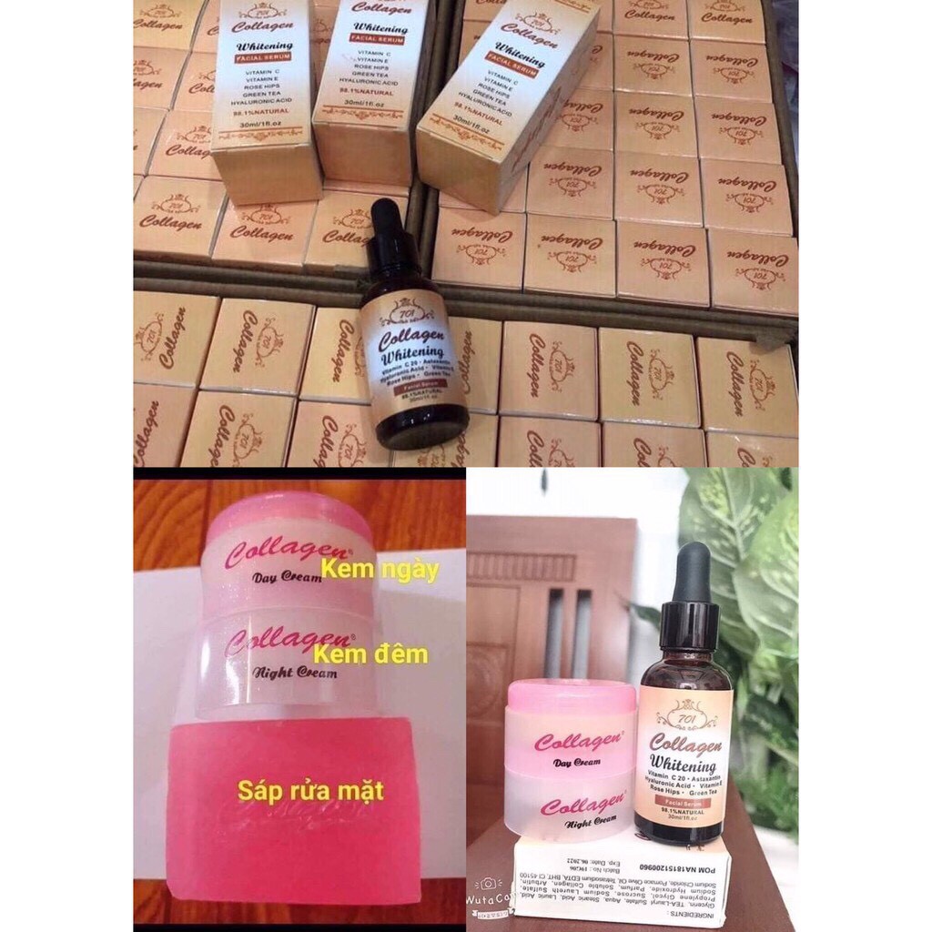 [chính hãng] Combo KEM và SERUM COLLAGEN PLUS VIT E