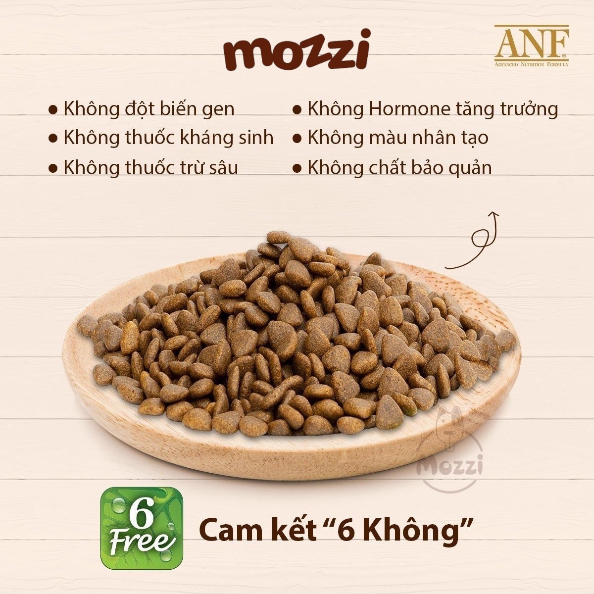 [400g - 1.6kg - 5.6kg] Thức ăn hạt hữu cơ ANF Dog 6Free+ cho chó