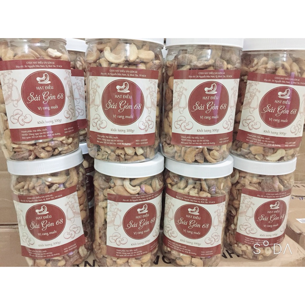 500g Hạt Điều Rang Muối Sạch Vỏ- Bể - 500G