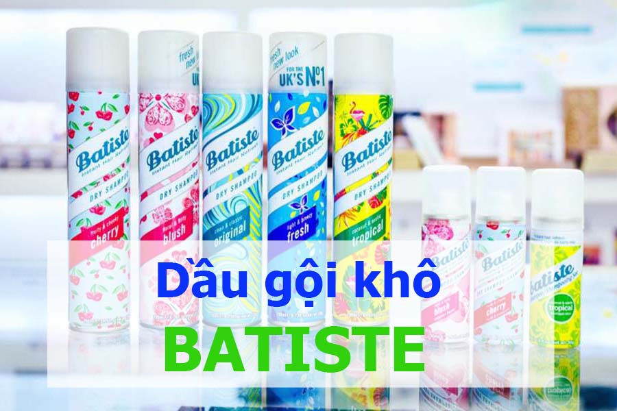 Dầu Gội Khô Batiste Dry Shampoo (200ml)