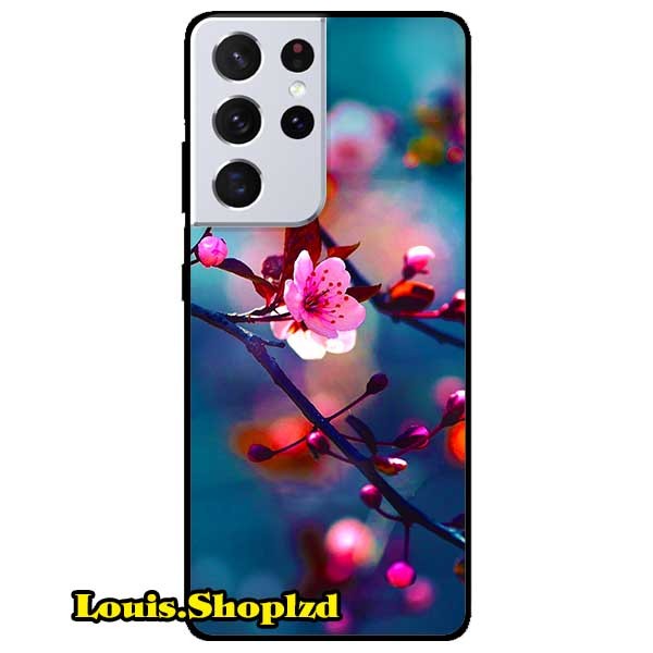 Ốp lưng dành cho samsung galaxy s21 ultra - cành hoa đào