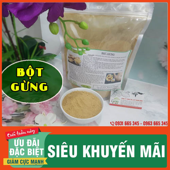 Bột Gừng Cạo Vỏ Nguyên Chất Loại Cao Cấp 500G - Dược Liệu Thanh Bình