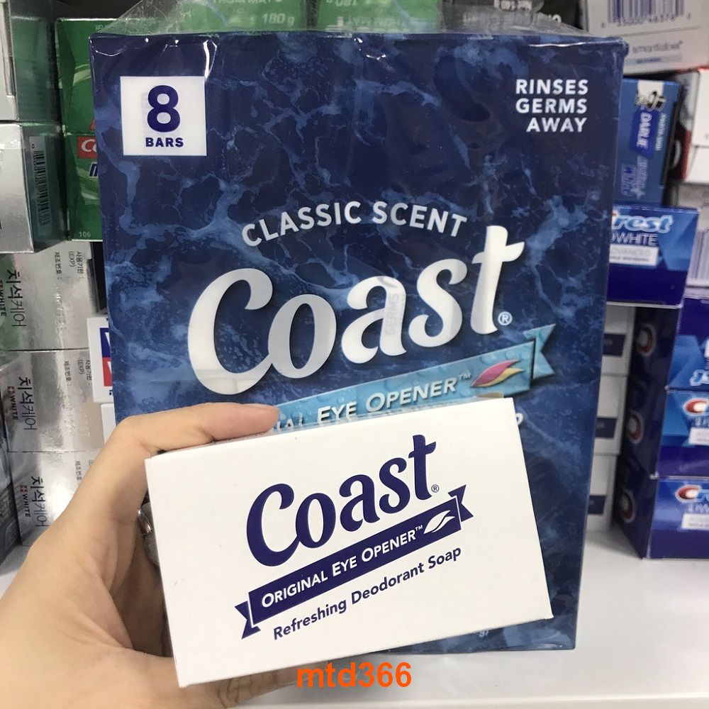 Lốc 8 cục xà bông coast mỹ loại 113g.