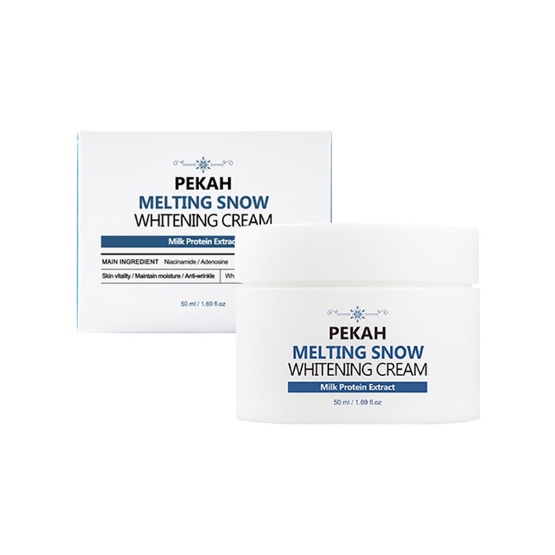 Kem Dưỡng PEKAH Melting Snow Whitening Cream 50ml - Dưỡng Da Trắng Hồng