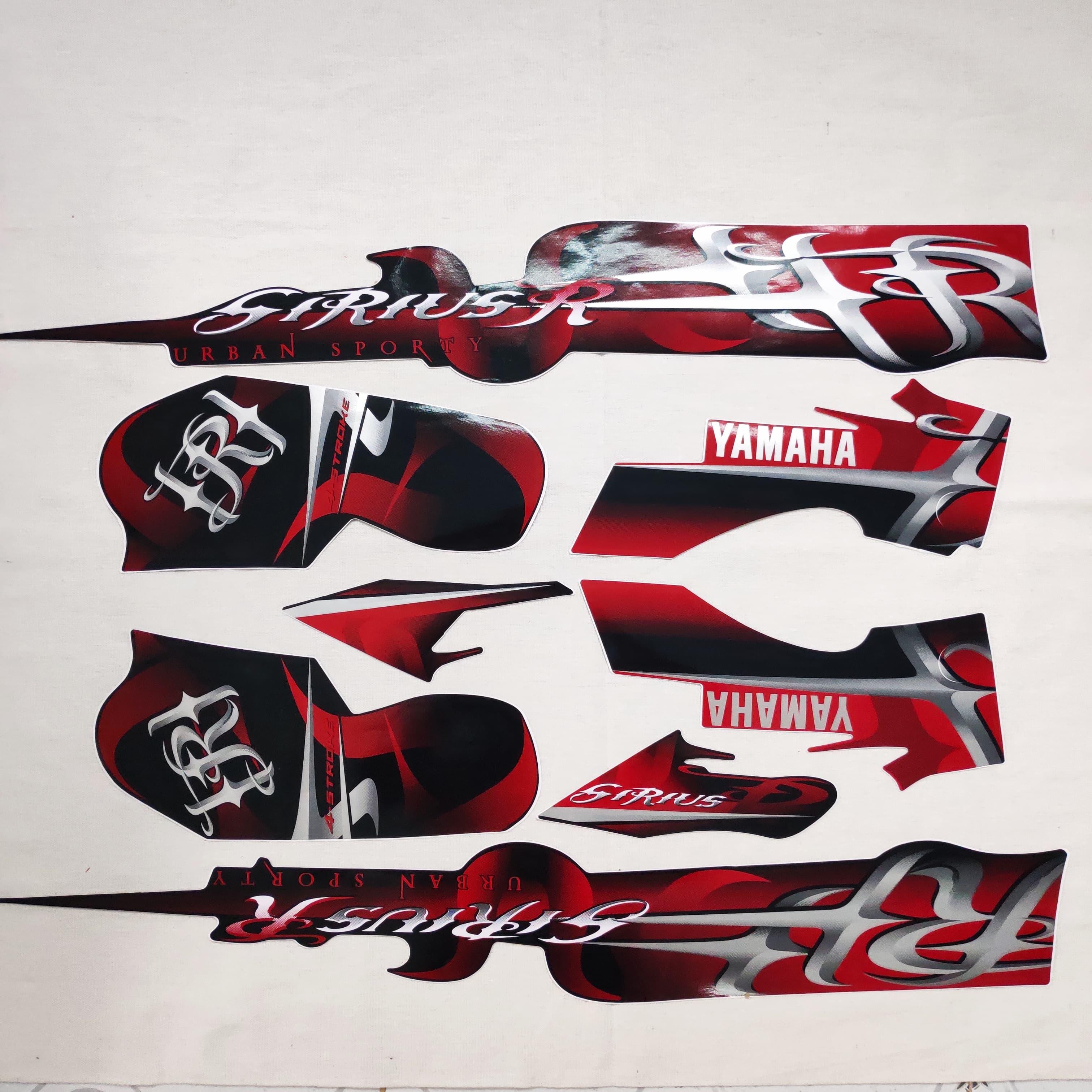 TEM XE SIRIUS ĐỜI 2011 3 LỚP ZIN CAO CẤP (MÀU ĐỎ) (TEM LỬA)