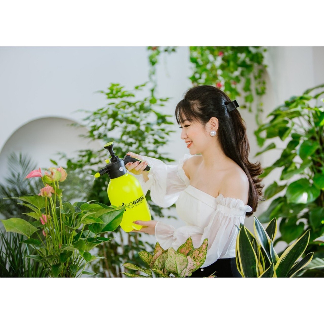 Bình tưới cây cao cấp 2L GOGREEN