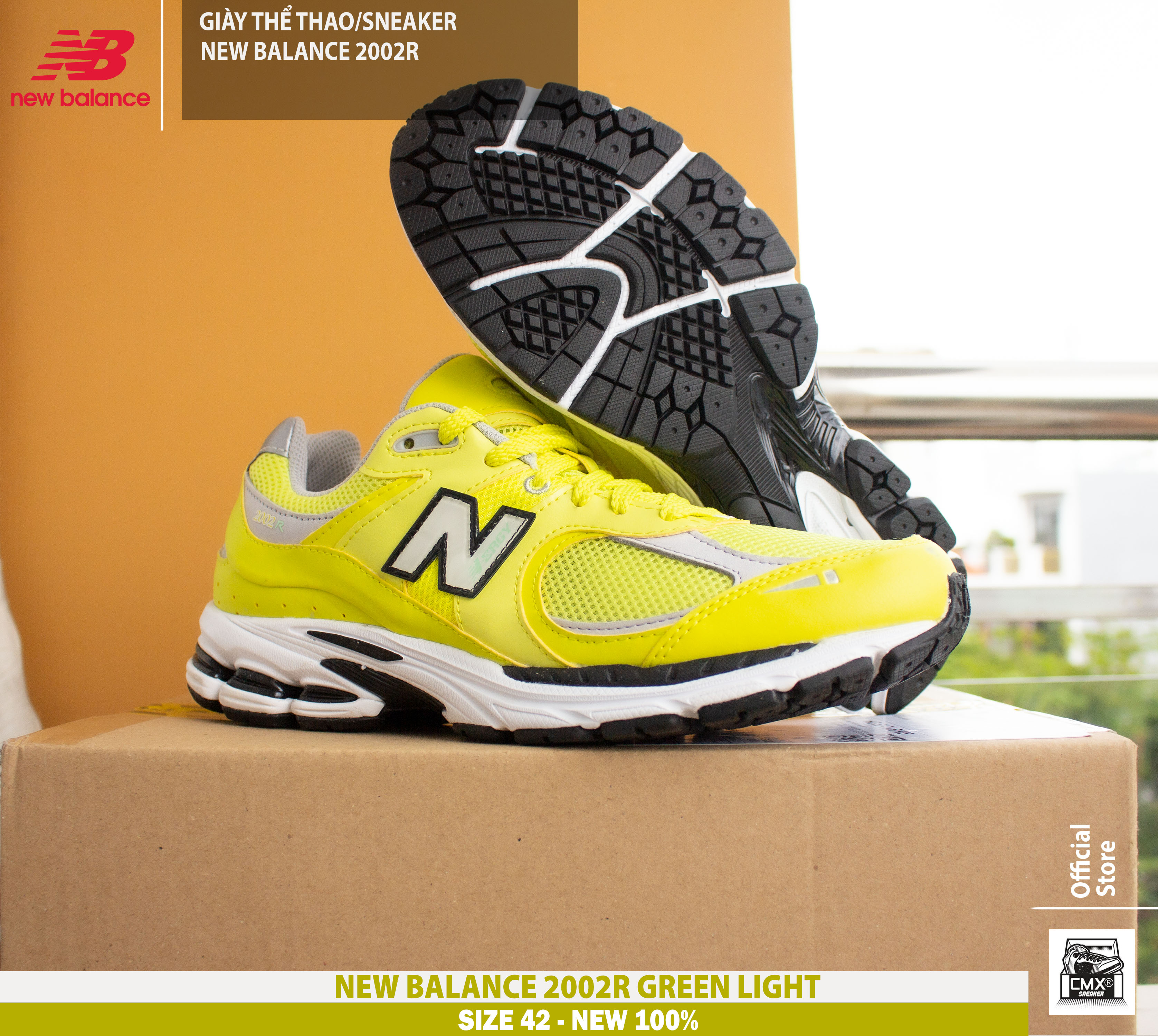 😘 [ HÀNG CHÍNH HÃNG ] Giày New Balance 2002R Green Light - AUTHENTIC 100%