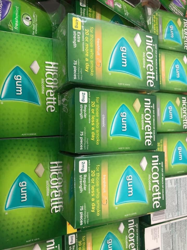 Kẹo Nicorette 2mg - hộp 75 viên