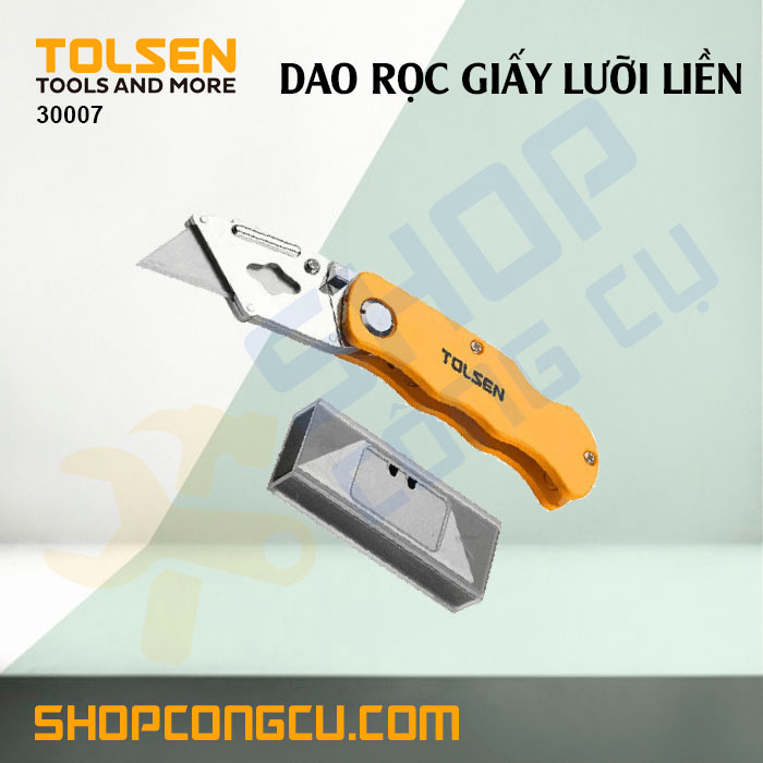 Dao rọc giấy lưỡi liền kèm 5 lưỡi Tolsen 30007