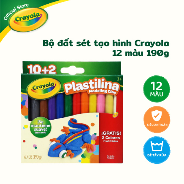 Bộ đất sét tạo hình Crayola 12 màu 190g - 572012