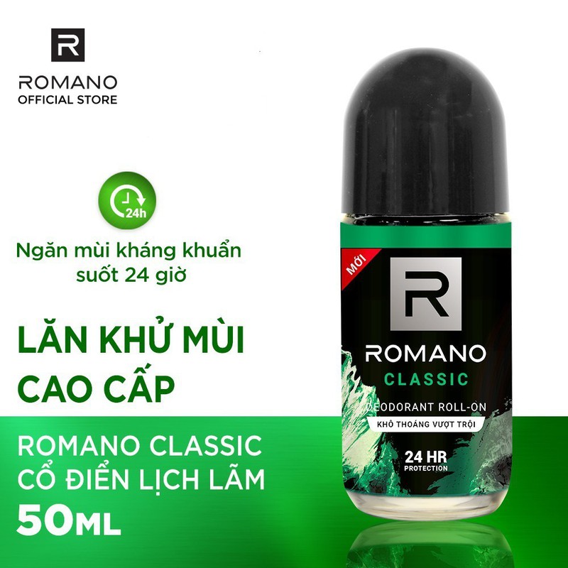 Lăn khử mùi nam Romano Classic 50ml