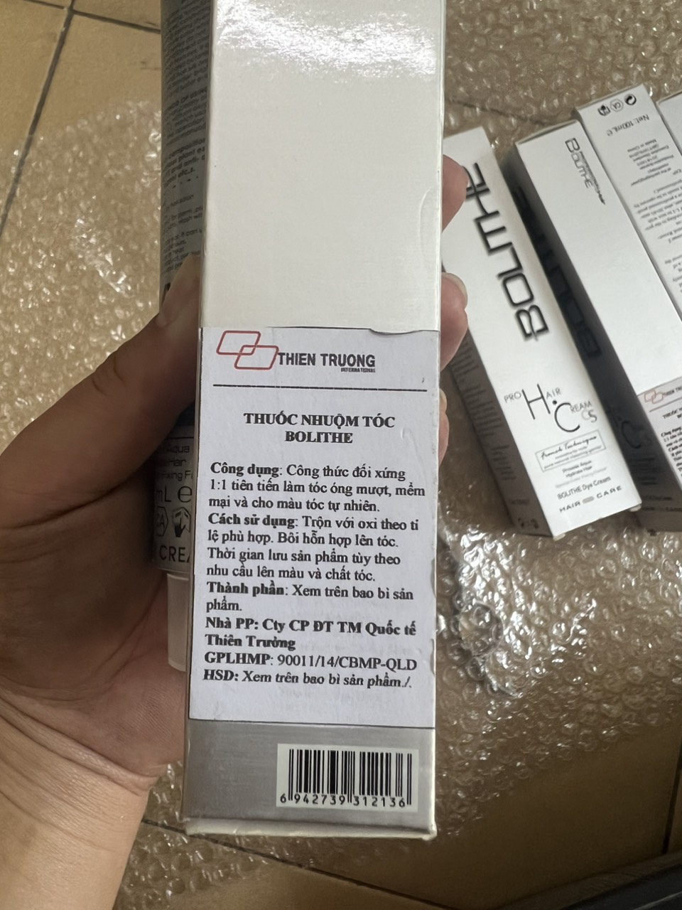 Thuốc nhuộm tóc Bolithe 100ml