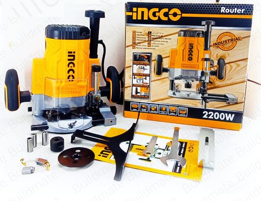 12.7mm Máy phay gỗ 2200W Ingco RT22008