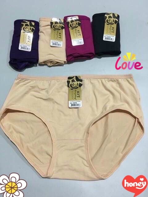 Bộ 05 quần lót nữ cạp cao chip nữ big size 3xl cho người già trẻ béo mập 60kg - 70kg