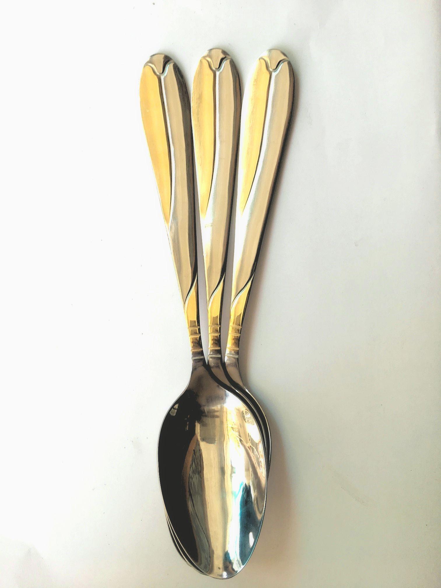 [HCM]Muỗng Inox Cán Dài Kiểu Âu (5 cái)
