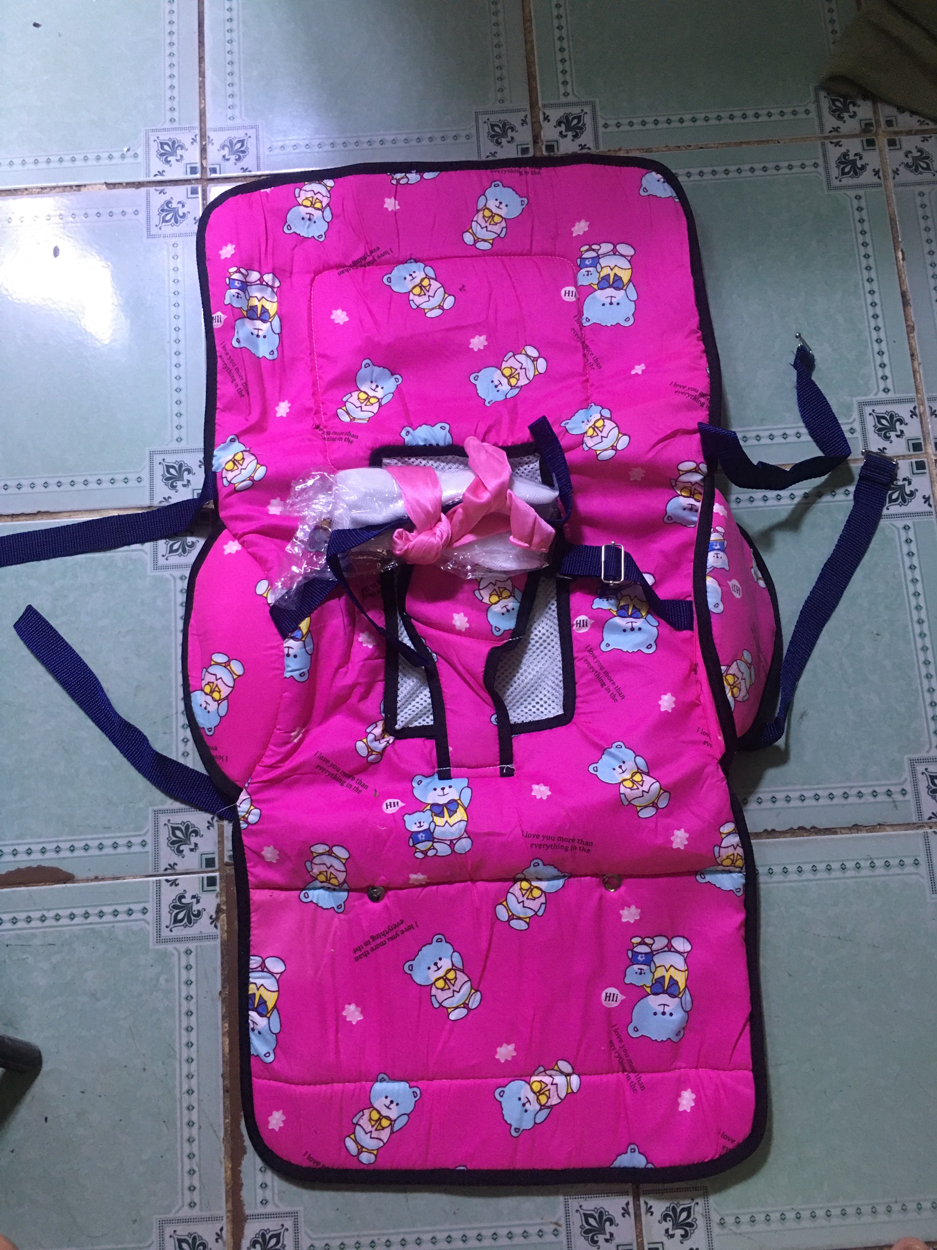 Áo vải cottong thay thế cho xe nhún ăn bột 82 x 40 cm (xanh , đỏ , hồng) tặng kèm mùng chụp