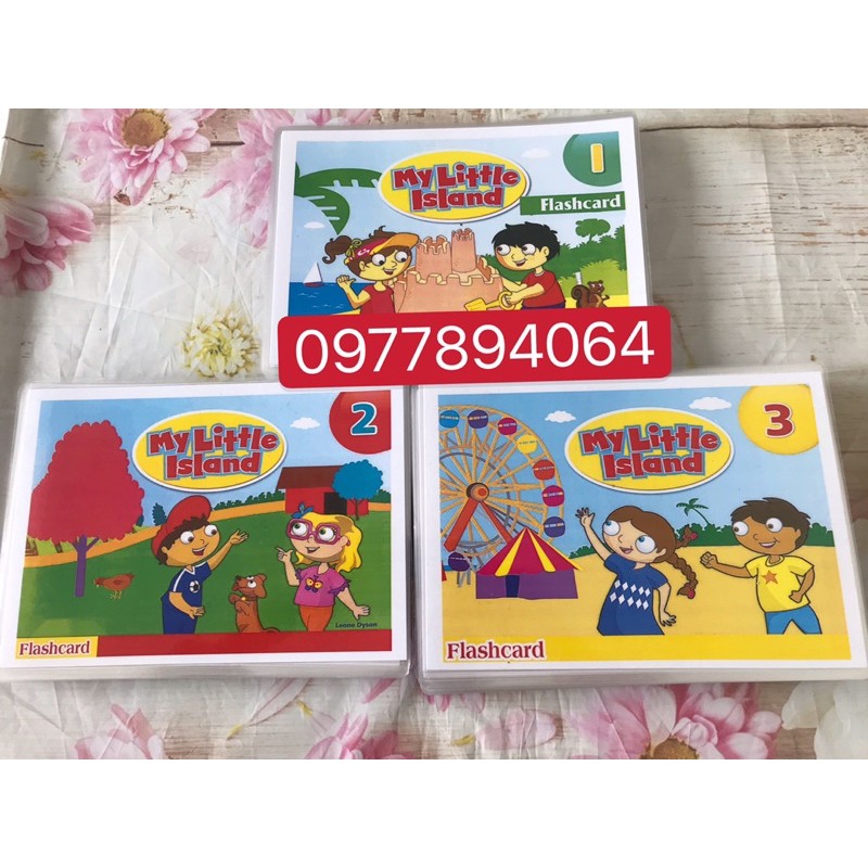 Thẻ Flashcards My Little Island 1-2-3 ( ép plastics bền đẹp)