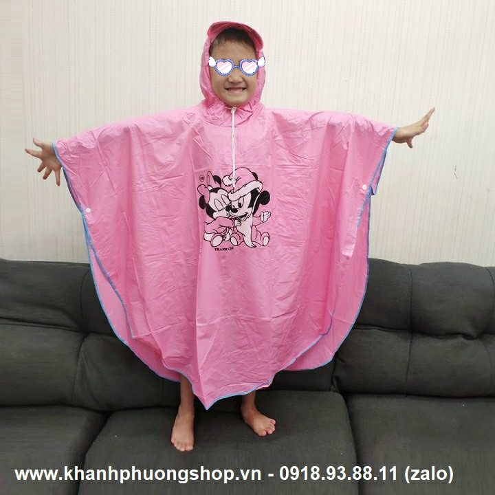[HCM]áo mưa cánh dơi trẻ em - áo mưa cánh dơi em bé