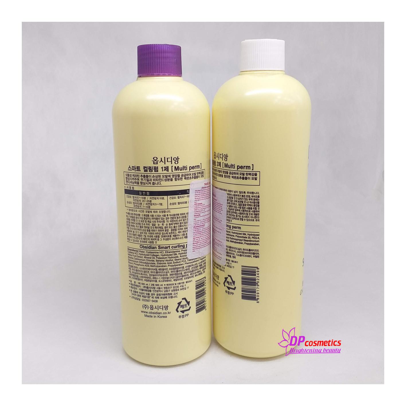 [HCM]Kem uốn tóc đa năng OBSIDIAN 3D ( Uốn setting uốn lạnh ) căp 500ml