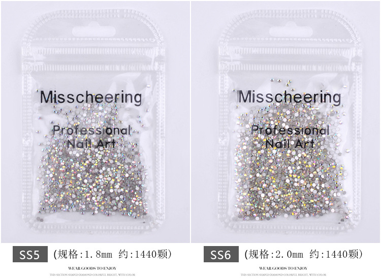 Đá chân keo gắn móng mix size - 1440 viên