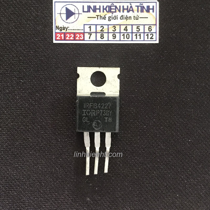 Linh kiện IRFB4227 mosfet kênh N 65A 200V tháo máy