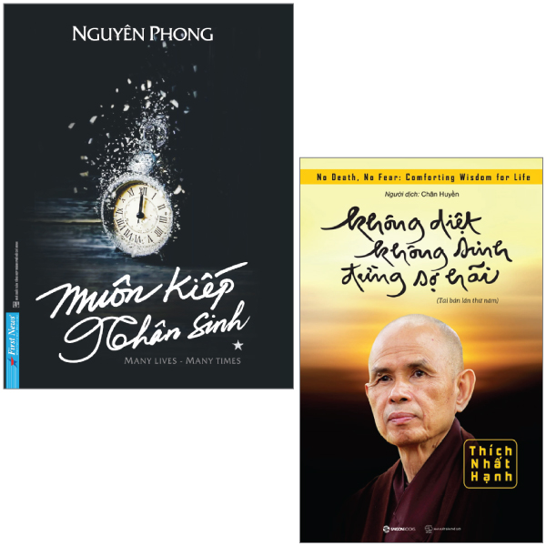 Fahasa - combo sách hay sách muôn kiếp nhân sinh tập 1 + không diệt không sinh đừng sợ hãi