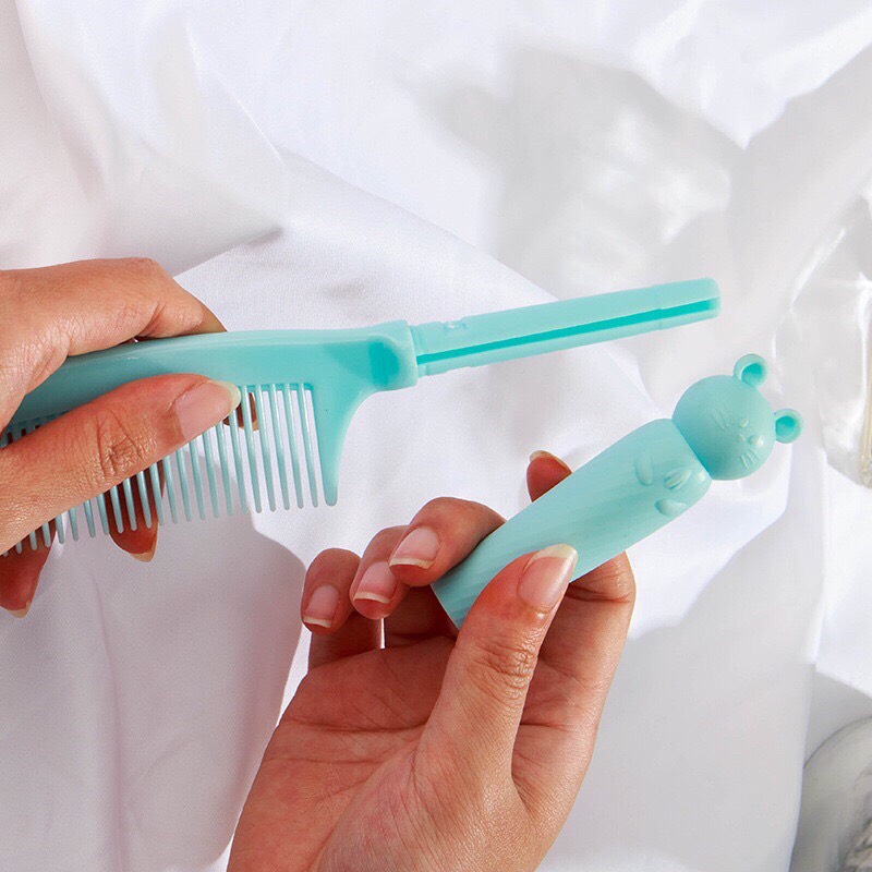 Lược chải tóc tay cầm hình thú kiểu dáng hàn quốc