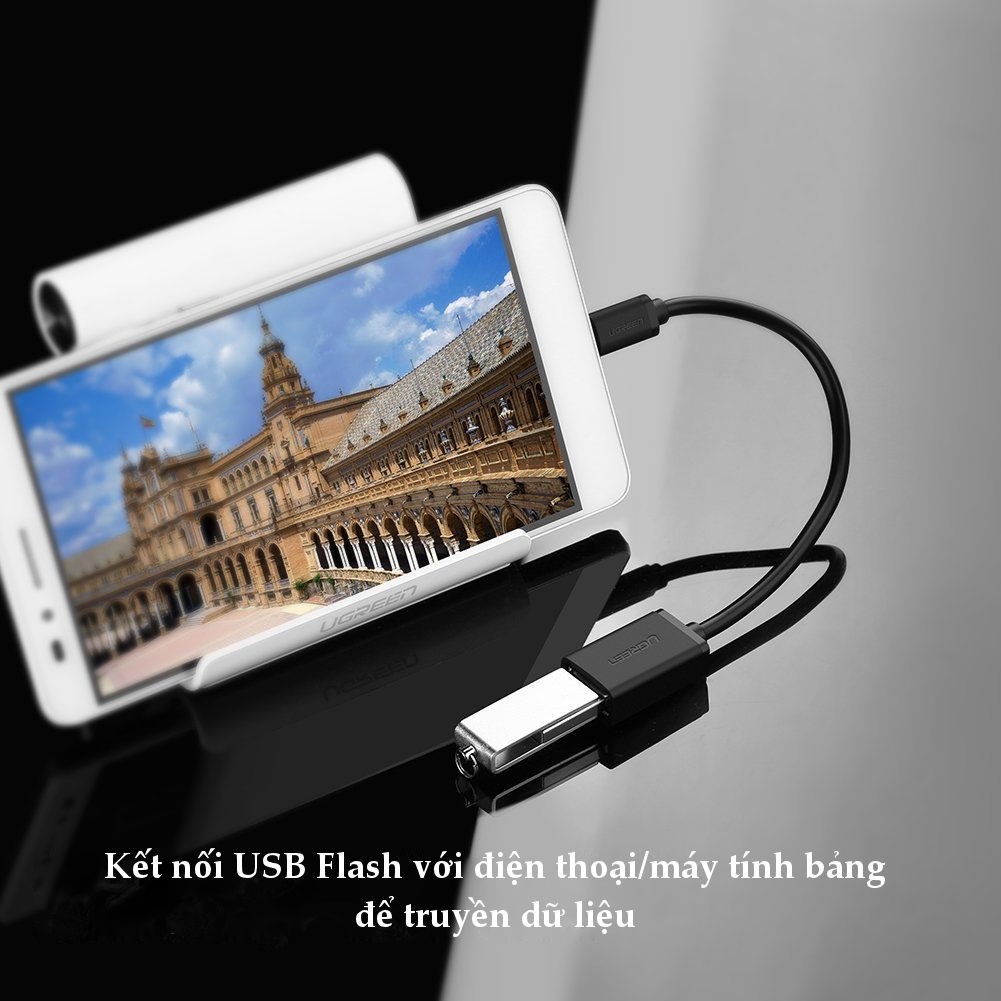 Cáp usb 3.1 Type C to OTG usb 2.0 chính hãng Ugreen 30175